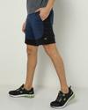 Colourblock Knit Shorts with Insert Pockets