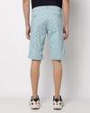 Micro Print Flat-Front Shorts