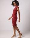 Round-Neck Ruched Bodycon Dress