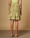Ruched Skirt with Tie-Up