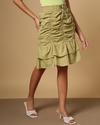 Ruched Skirt with Tie-Up