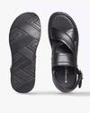 Criss-Cross Strap Slip-On Sandals