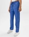 Women Straight Track Pants with Elasticated Drawstring Waist