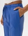 Women Straight Track Pants with Elasticated Drawstring Waist