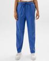 Women Straight Track Pants with Elasticated Drawstring Waist