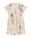 Printed V-Neck Shift Dress