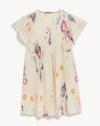 Printed V-Neck Shift Dress