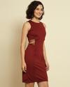 Sheath Dress with Cutouts