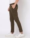 Flat-Front Cropped Fit Trousers