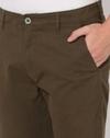 Flat-Front Cropped Fit Trousers