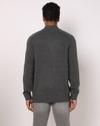 Men Ribbed Half-Zip Regular Fit Pullover