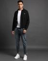 Men Heavily Washed Cropped Fit Jeans