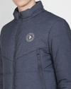 Men Regular Fit Zip-Front Hooded Puffer Jacket