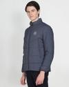 Men Regular Fit Zip-Front Hooded Puffer Jacket