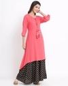 A-line Kurta with Asymmetrical Hemline