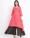 A-line Kurta with Asymmetrical Hemline