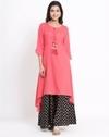 A-line Kurta with Asymmetrical Hemline