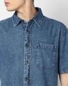 Men Lightly Washed Relaxed Fit Shirt