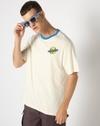 Men Relaxed Fit Crew-Neck T-Shirt with Placement Print