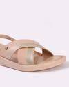 Women Slip-On Sandals with Buckle Closure