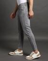 Men Mid-Wash Skinny Cropped Fit Jeans