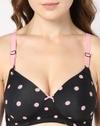 Polka-Dot Print Lightly Padded Bra