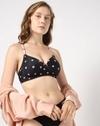 Polka-Dot Print Lightly Padded Bra