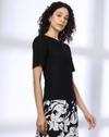 Women Relaxed Fit Round-Neck T-Shirt