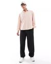 Oversized Shirt with Spread Collar