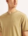 Men Slim Fit Cotton Crew-Neck T-Shirt with Brand Print