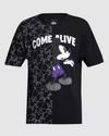 Men Mickey Collection Print Oversized Cotton Round-Neck T-Shirt