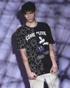 Men Mickey Collection Print Oversized Cotton Round-Neck T-Shirt