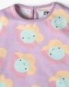 Girls Pack of 3 Printed Regular Fit Round-Neck T-Shirts