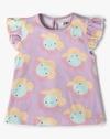 Girls Pack of 3 Printed Regular Fit Round-Neck T-Shirts