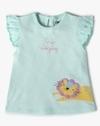 Girls Pack of 3 Printed Regular Fit Round-Neck T-Shirts
