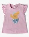 Girls Pack of 3 Printed Regular Fit Round-Neck T-Shirts