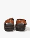Men Leather Slingback Sandals with Velcro