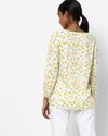 Floral Print Top with Bishop Sleeves
