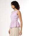 Women Fitted Boat-Neck Top