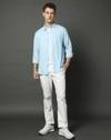 Men Cotton Dobby Regular Fit Shirt