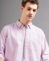 Men Oxford Checked Slim Fit Cotton Shirt