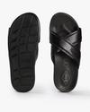 Men Leather Cross Strap Sandals