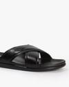 Men Leather Cross Strap Sandals