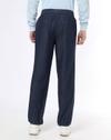 Mid-Rise Straight Jeans with Elasticated Drawstring Waist