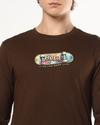 Regular Fit Crew-Neck Sweatshirt with Brand Print