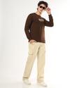 Regular Fit Crew-Neck Sweatshirt with Brand Print