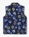 Boys Printed Regular Fit Bomber Jacket