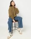 Women Oversized Fleece Sweatshirt
