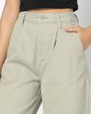 Women Straight Fit Pleated Trousers