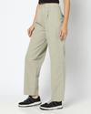 Women Straight Fit Pleated Trousers